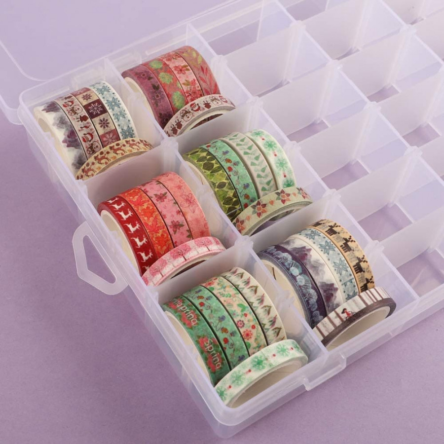 36 GRID COMPARTMENT PLASTIC STORAGE CONTAINERS – 50wholesale